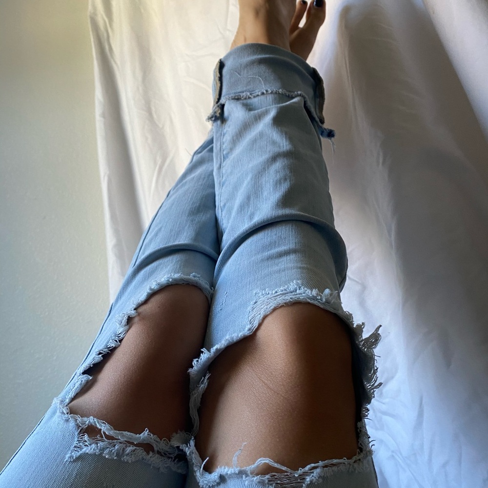 Destroyed American Eagle Jeans